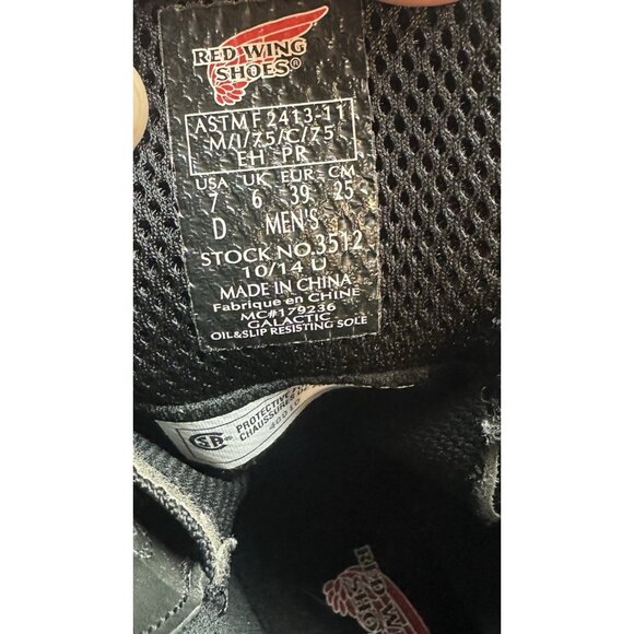 Red Wing 8" King Toe Men's Black Waterproof Rubber Toe Bumper 3512 Size 7D - Picture 11 of 11